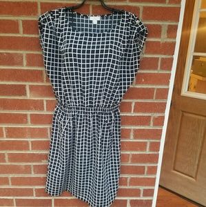 Charming Charlie grid pattern dress